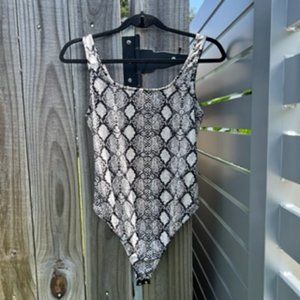 Snake Print Bodysuit